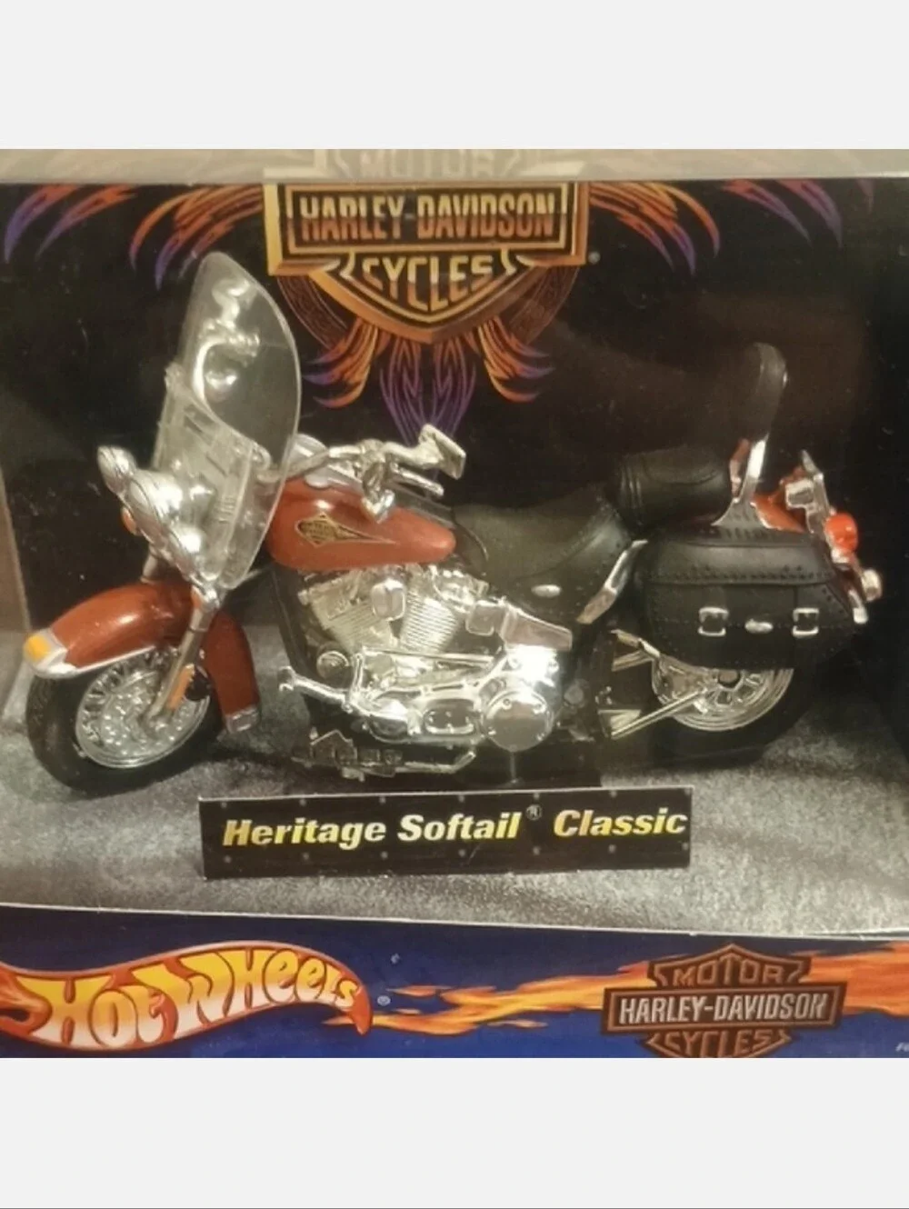 Harley-Davidson, Hot Wheels Collaboration Heritage Softail  Toy Motorcycle